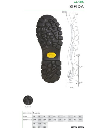 Подошва 1375 BIFIDA AA CB...