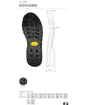 Подошва 1370 ROTHORN AA CB...